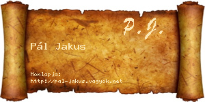 Pál Jakus névjegykártya